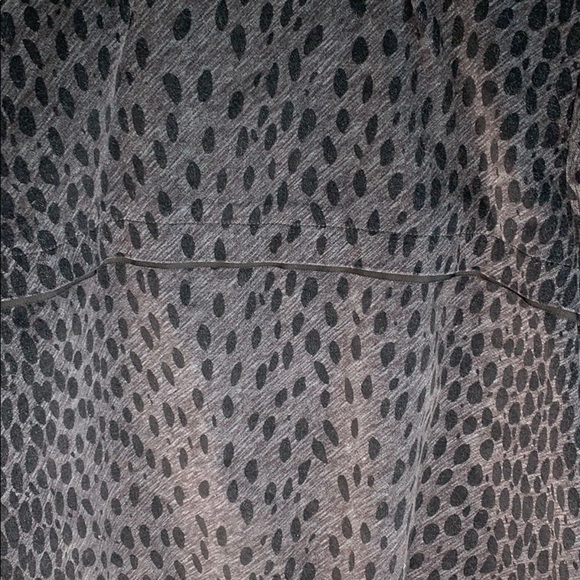 Michael Kors Textured Fur Ribbon Tie Front 3/4 Sleeve Bell Blazer Coat sz PL - Picture 8 of 9